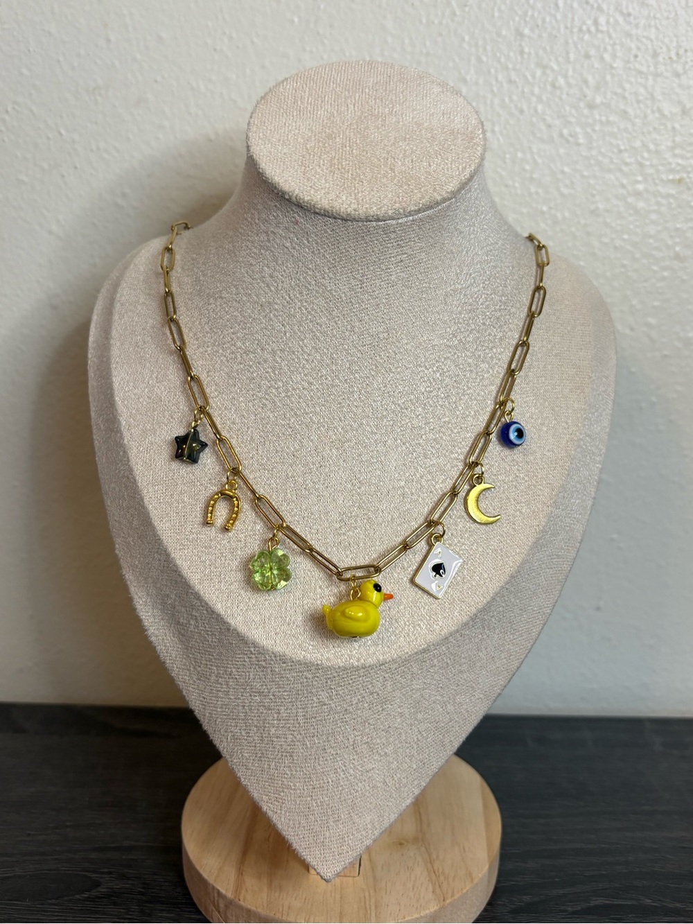 Handmade “Lucky Duck” Charm Necklace